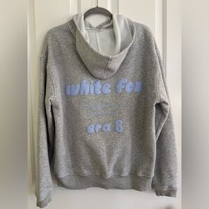 Gray White Fox Era 8 Hoodie Womens SM
